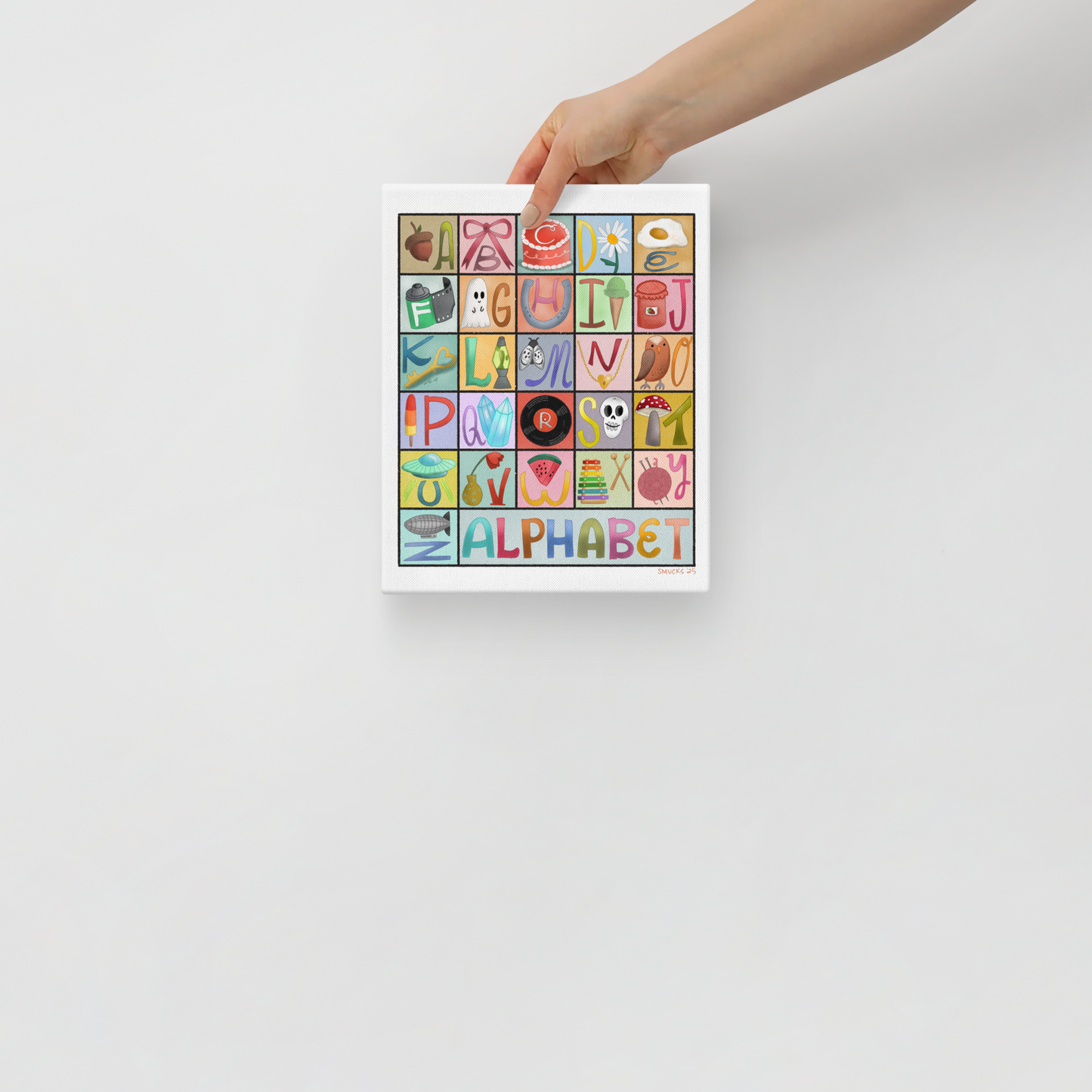 Alphabetical 8x10 Canvas Wall Art