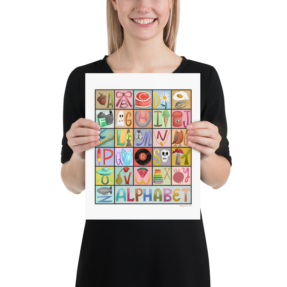 Alphabetical Matte Poster Art Print