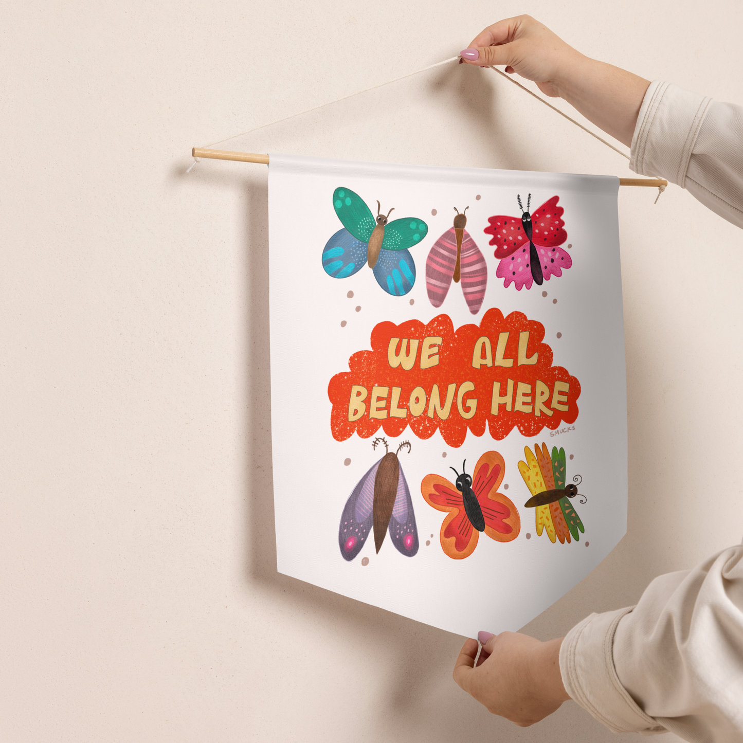 We All Belong Here Pennant Banner