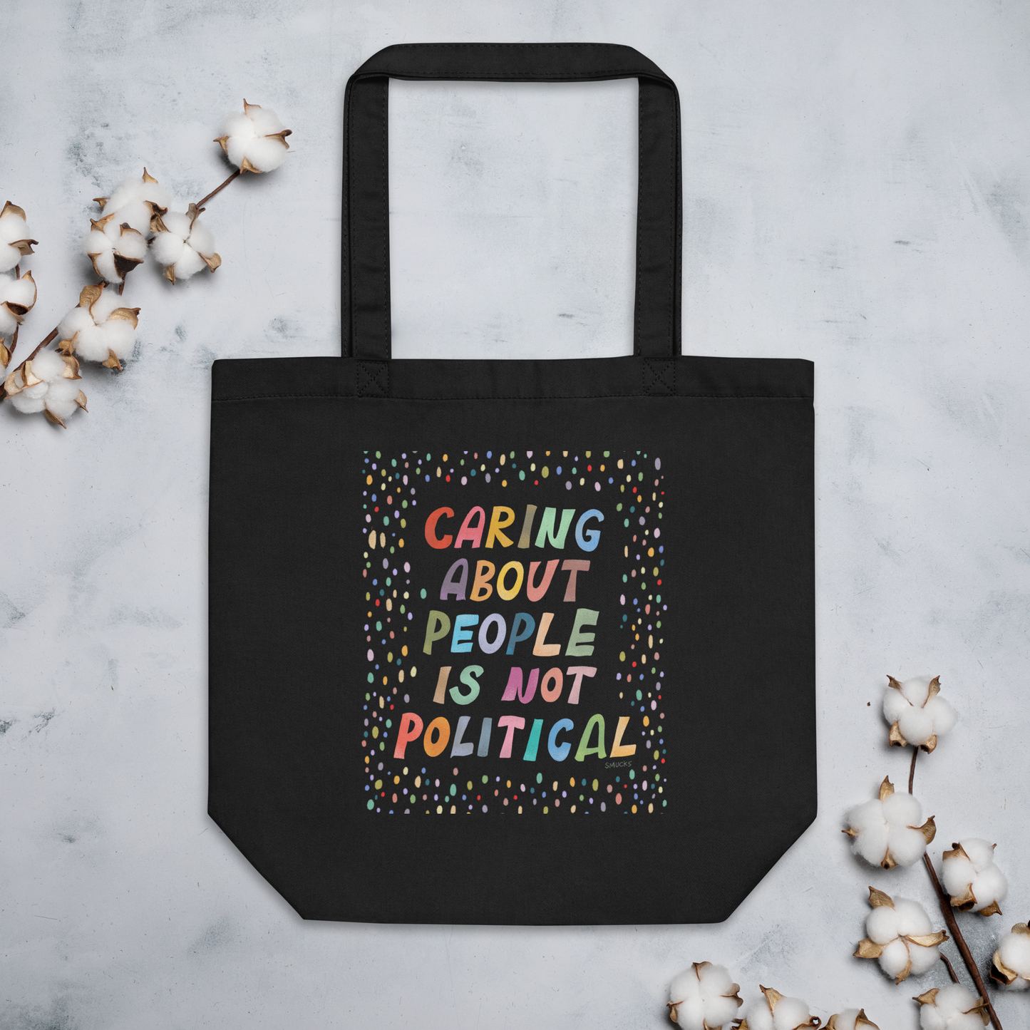 Caring About People Organic Eco Tote Bag