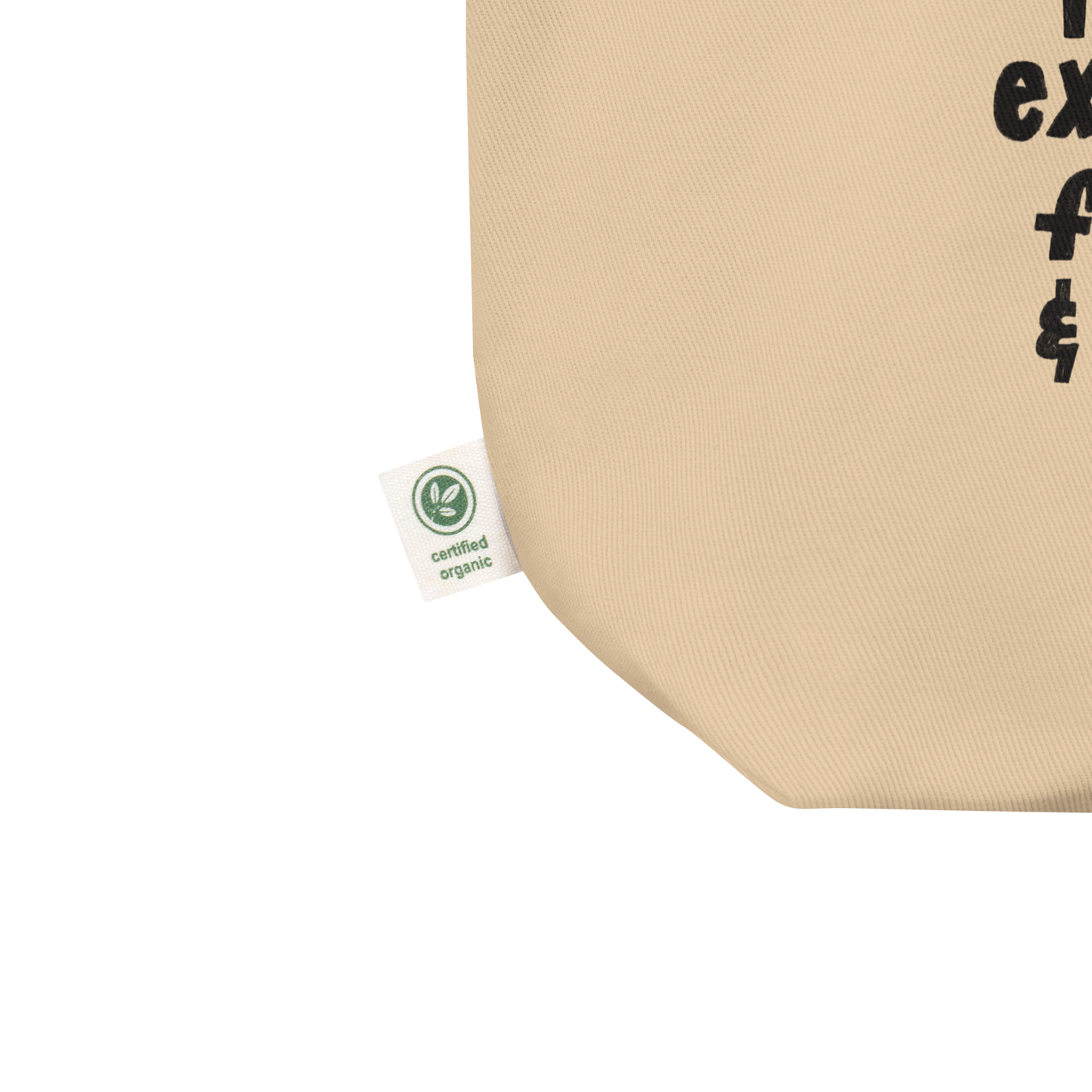 EXHAUSTED Organic Eco Tote Bag