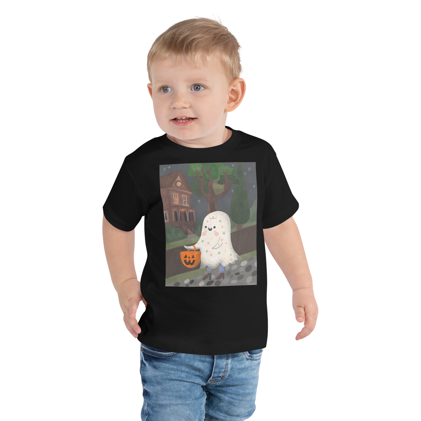 Little Ghost Toddler Short Sleeve Tee