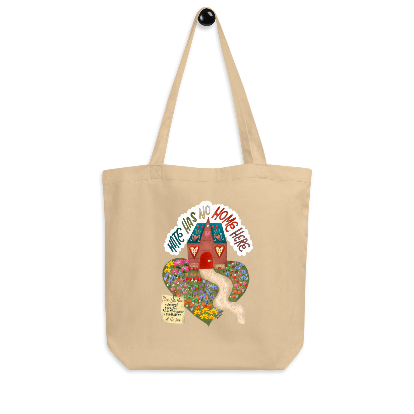 Hate Has No Home Here Organic Eco Tote Bag
