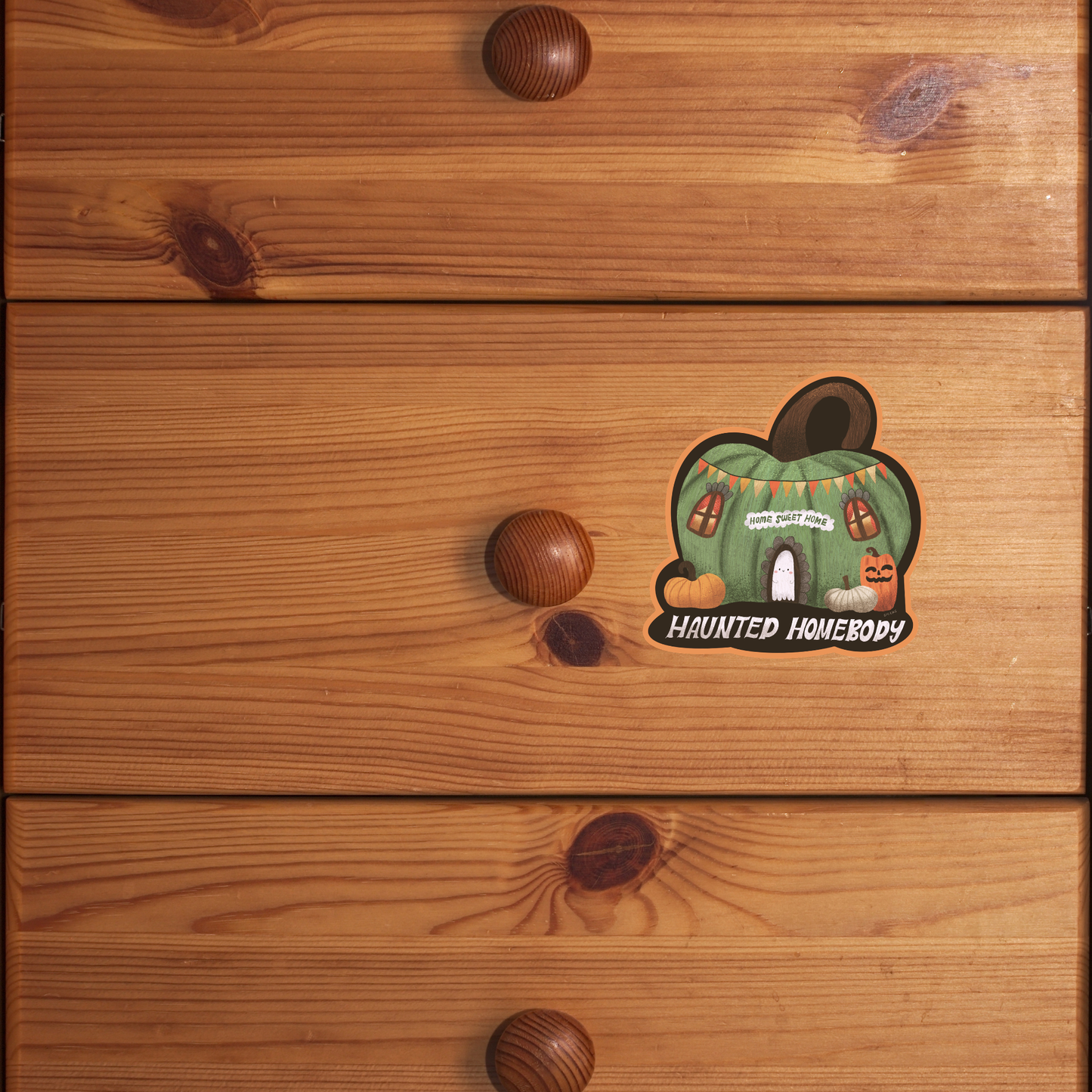 haunted homebody sticker
