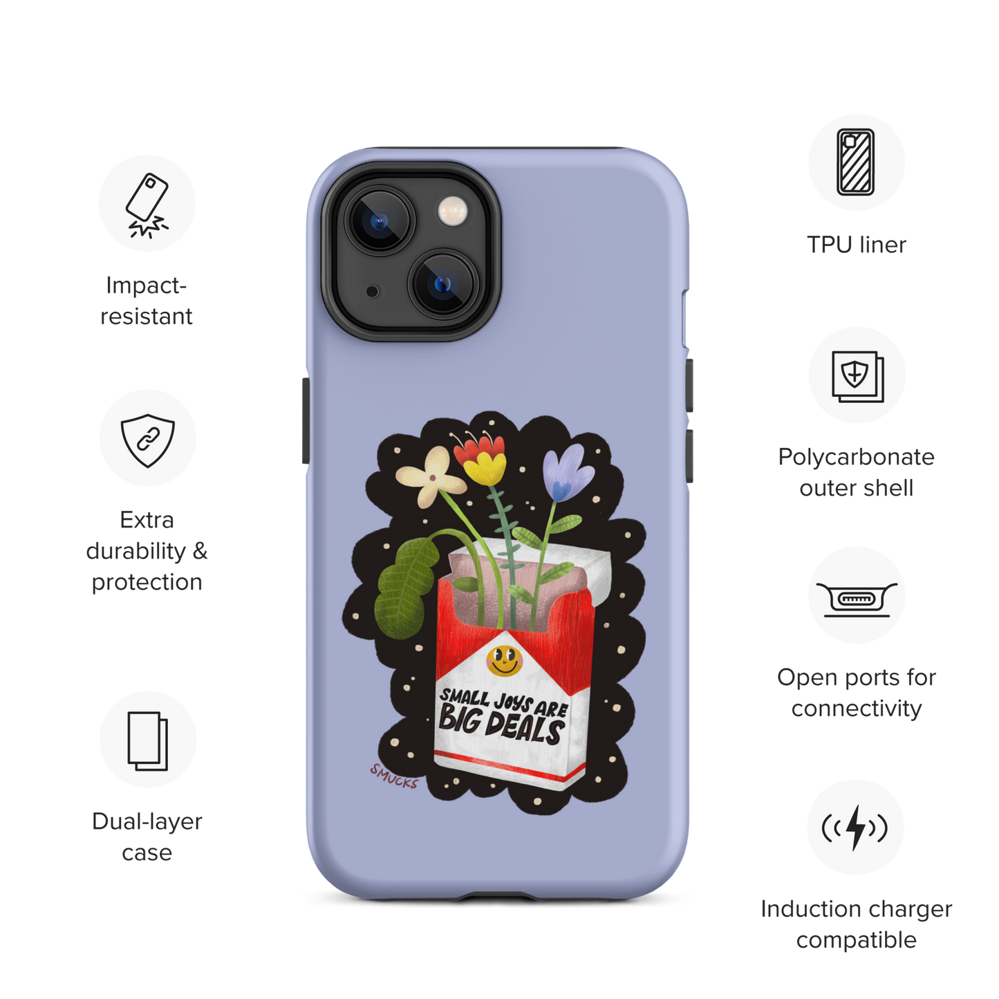 Small Joys Are Big Deals Tough Case for iPhone