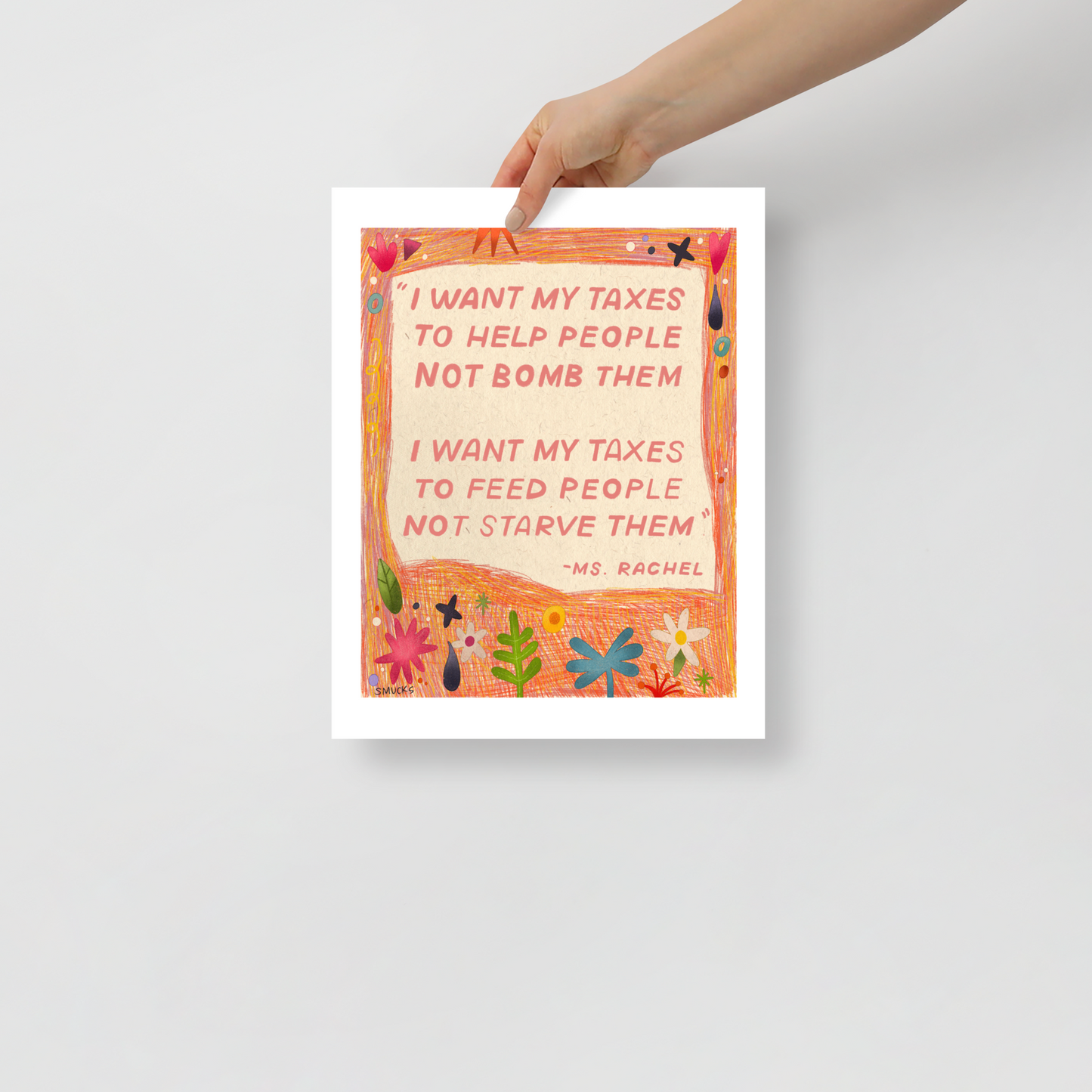 Ms. Rachel Quotation Matte Poster Art Print