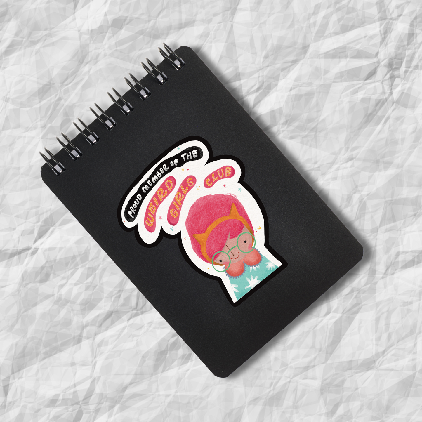 weird girls club sticker
