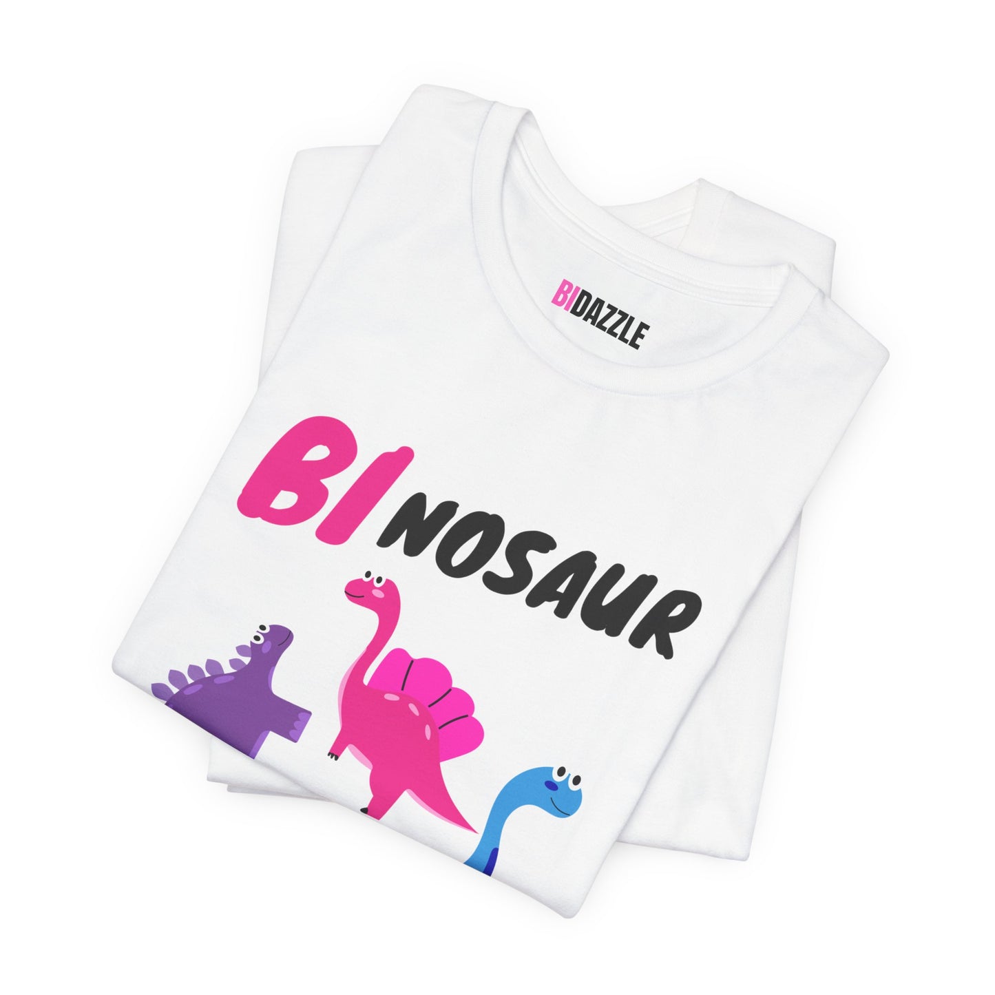 BI-nosaur Bisexual Dino Unisex Graphic Tee