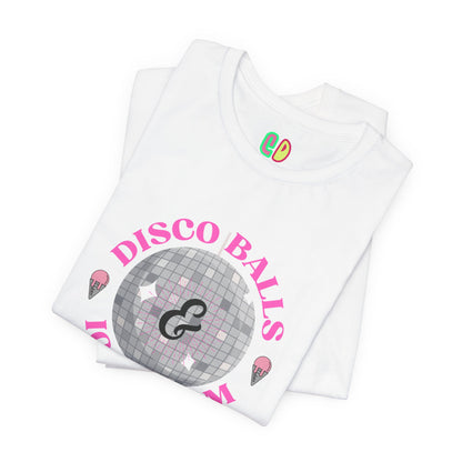 Disco Balls & Ice Cream Unisex Graphic Tee