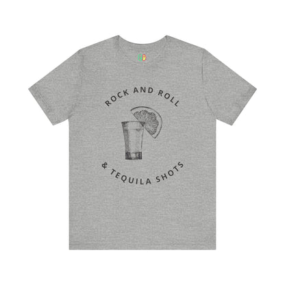 Rock and Roll & Tequila Shots Unisex Graphic Tee