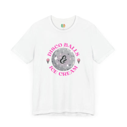 Disco Balls & Ice Cream Unisex Graphic Tee