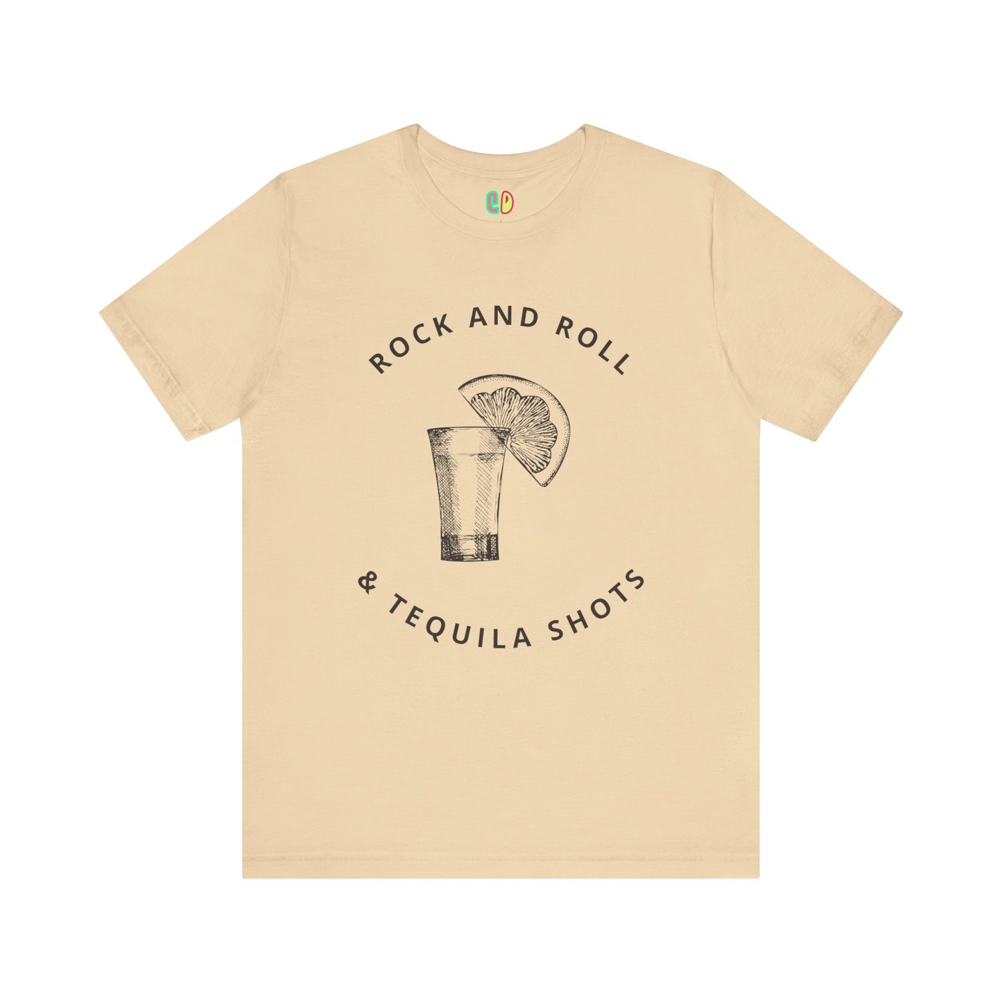 Rock and Roll & Tequila Shots Unisex Graphic Tee