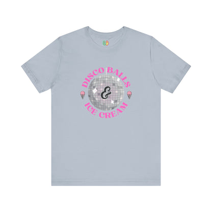 Disco Balls & Ice Cream Unisex Graphic Tee