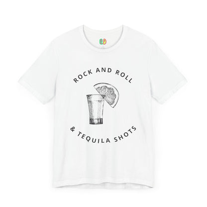 Rock and Roll & Tequila Shots Unisex Graphic Tee