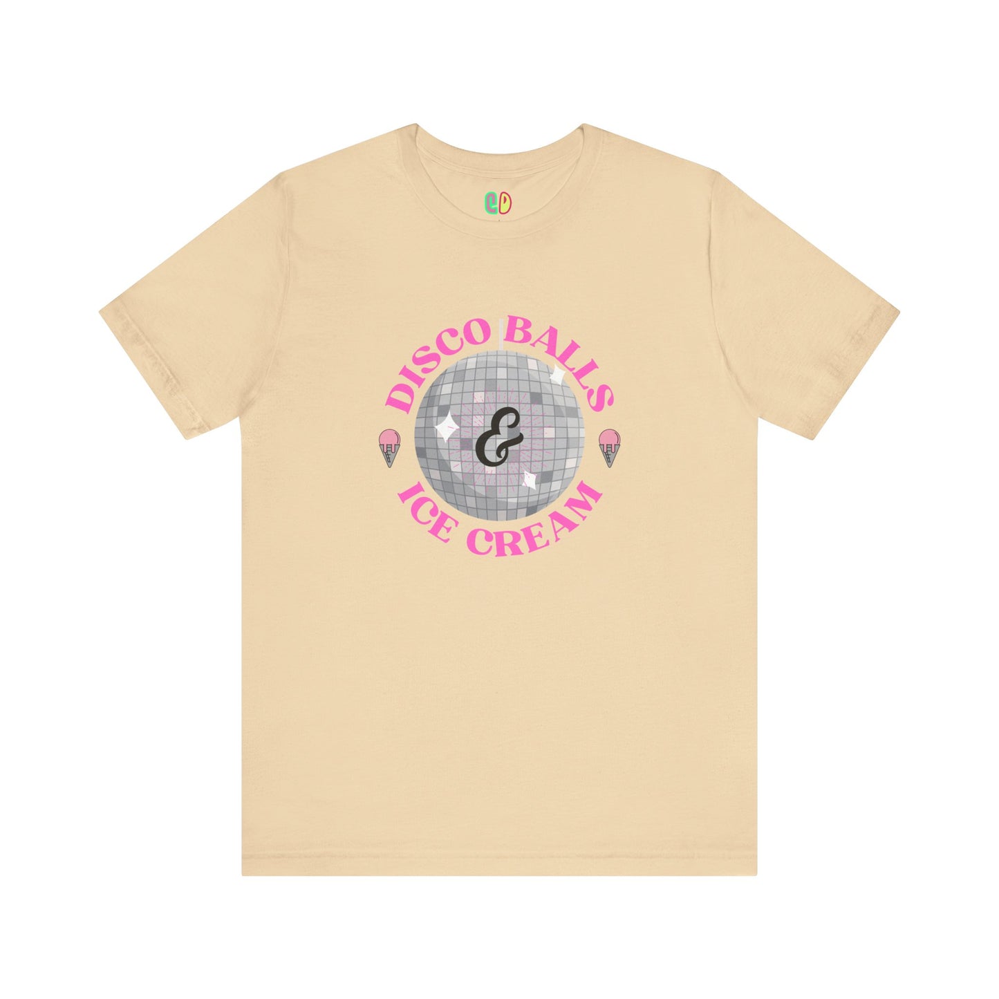 Disco Balls & Ice Cream Unisex Graphic Tee