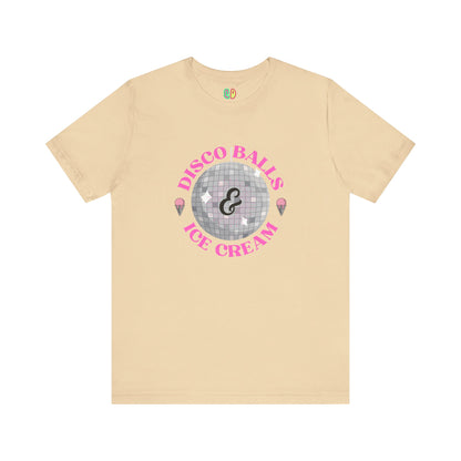 Disco Balls & Ice Cream Unisex Graphic Tee