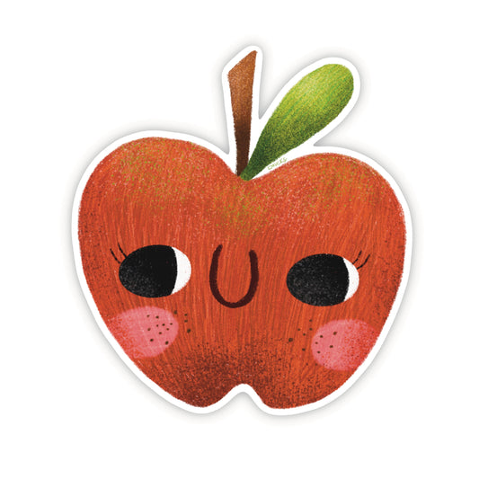 happy apple sticker