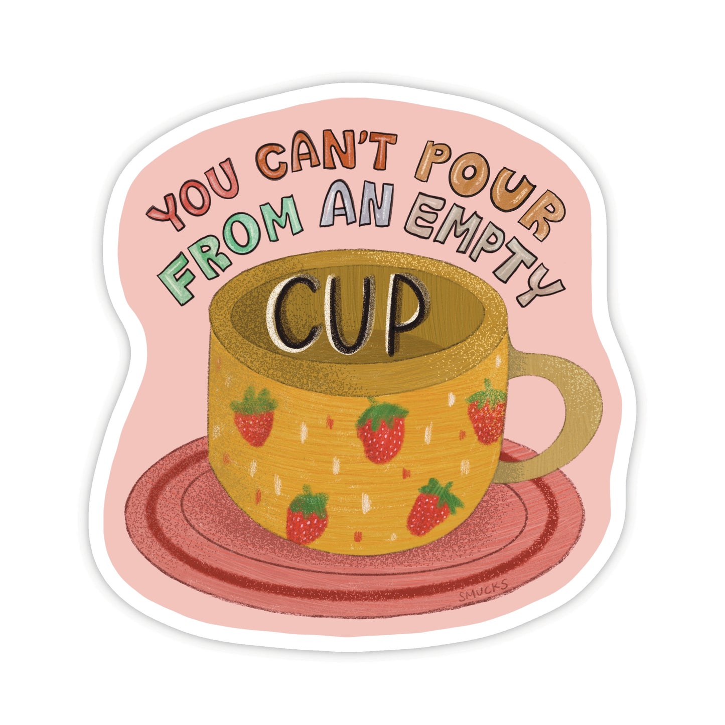 empty cup sticker