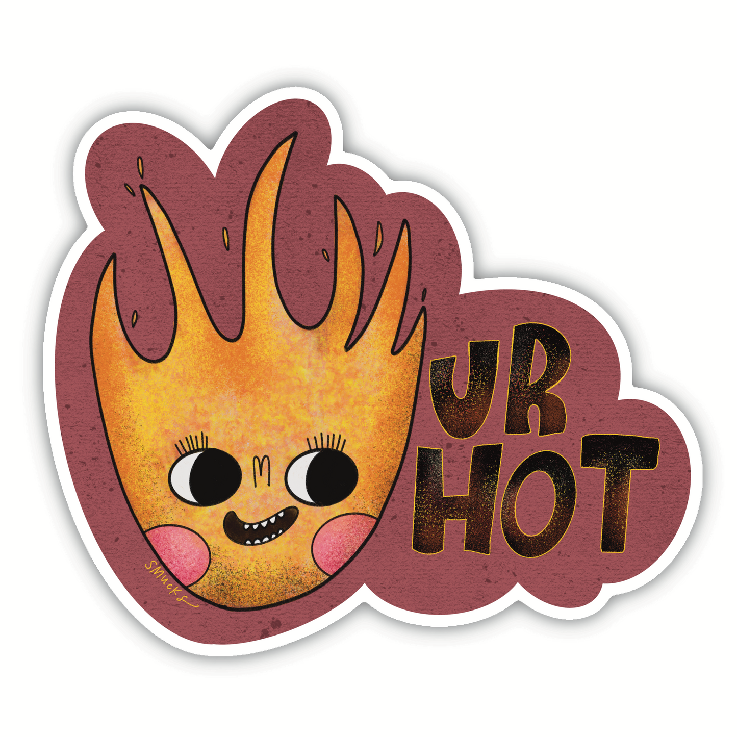 ur hot flame sticker