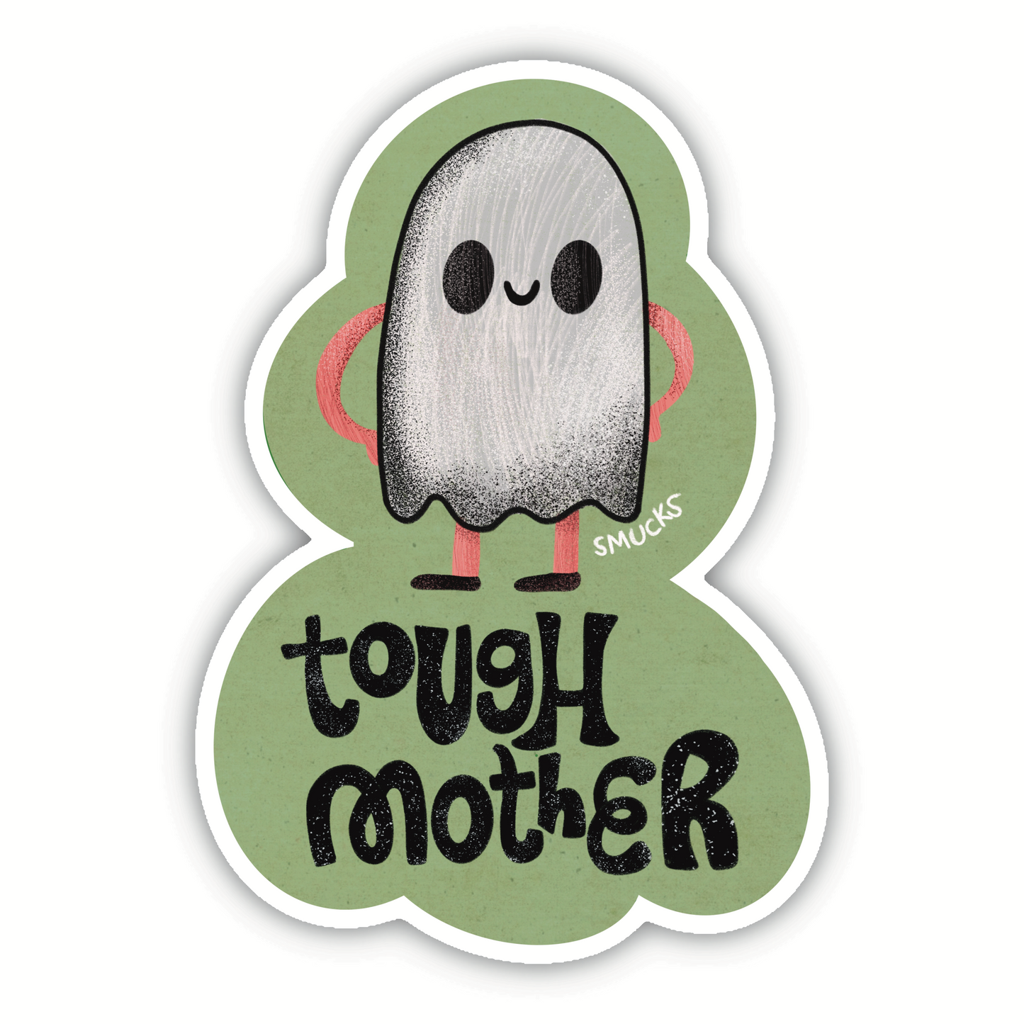 tough mother ghost sticker
