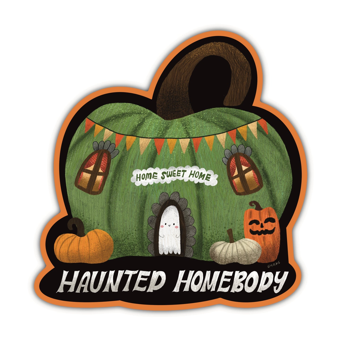 haunted homebody sticker