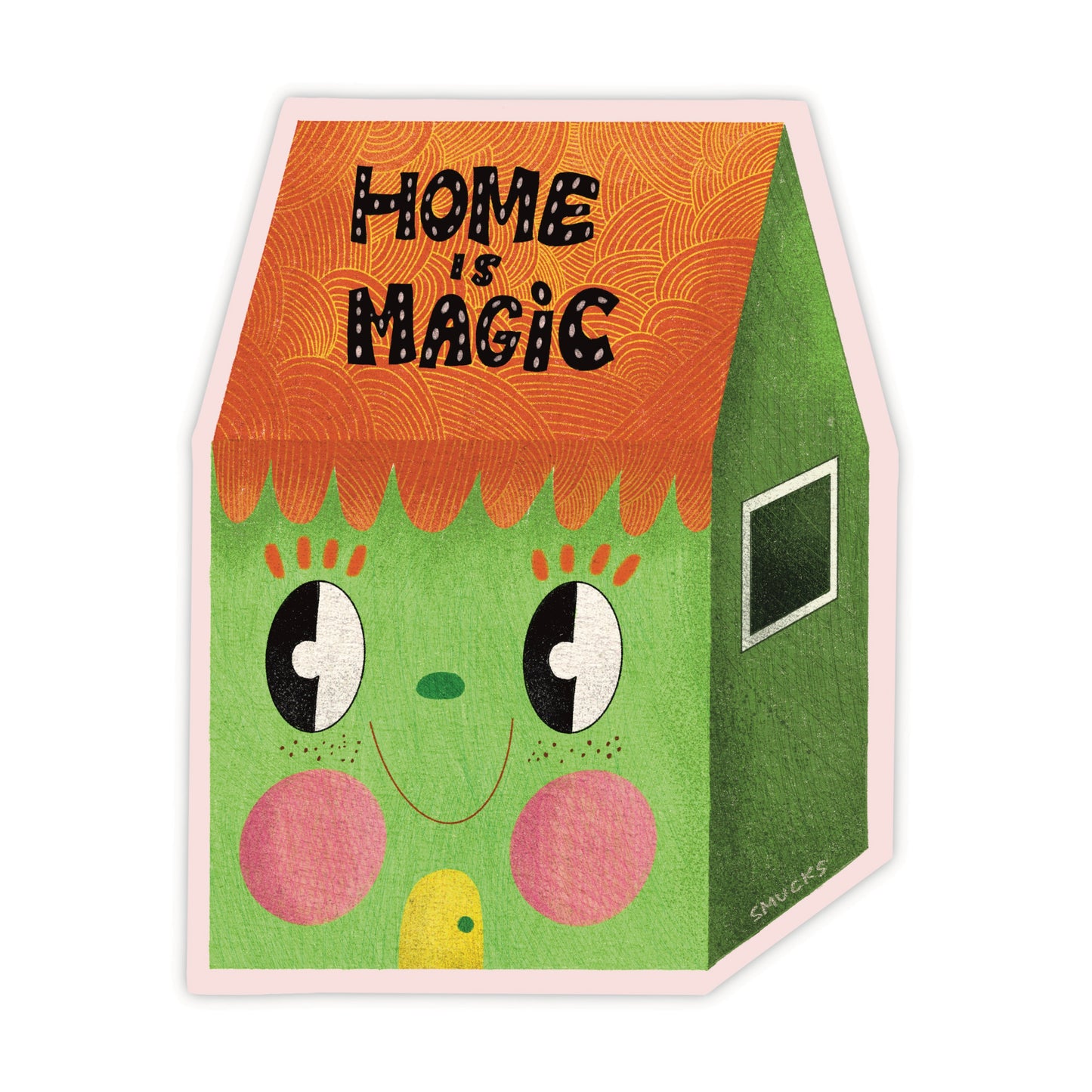 home is magic sticker