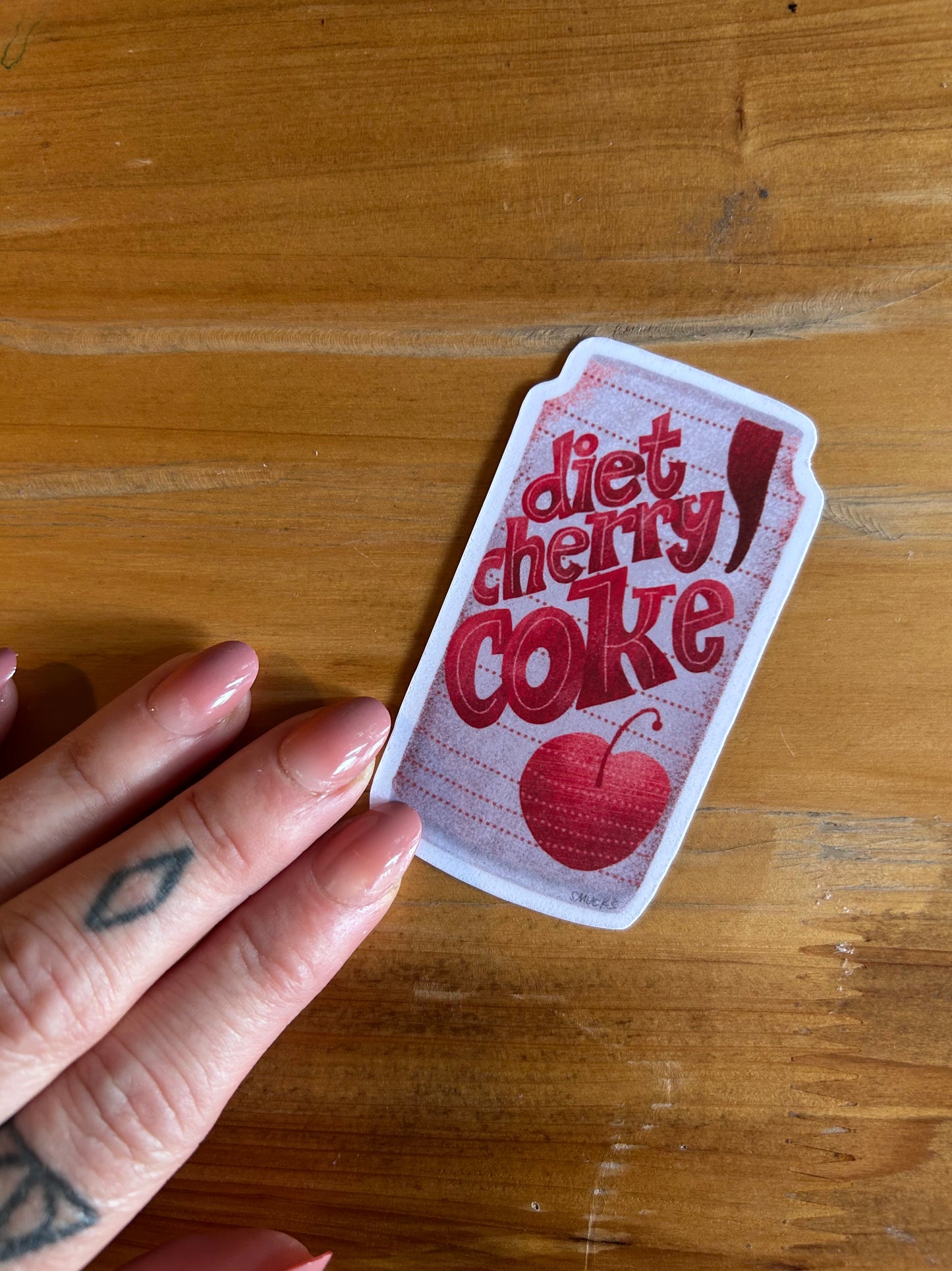 diet cherry coke sticker