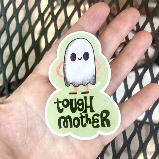 tough mother ghost sticker