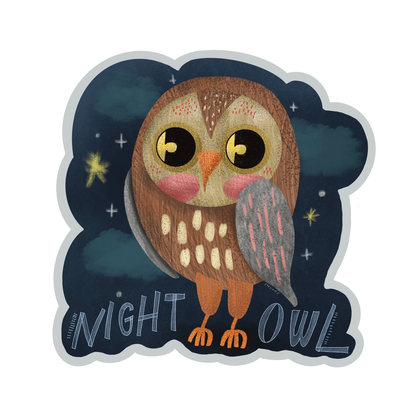 night owl sticker