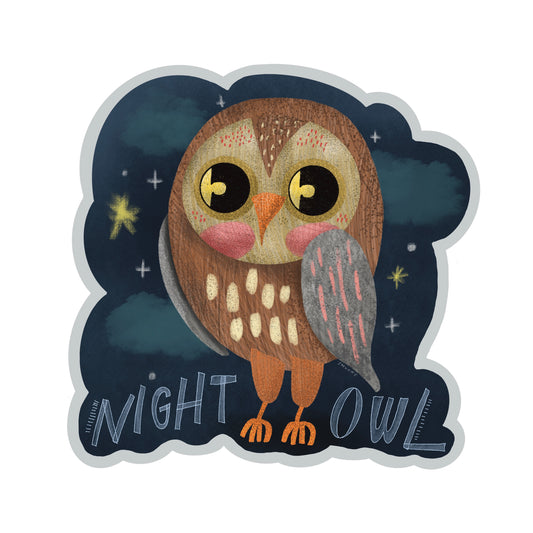 night owl sticker