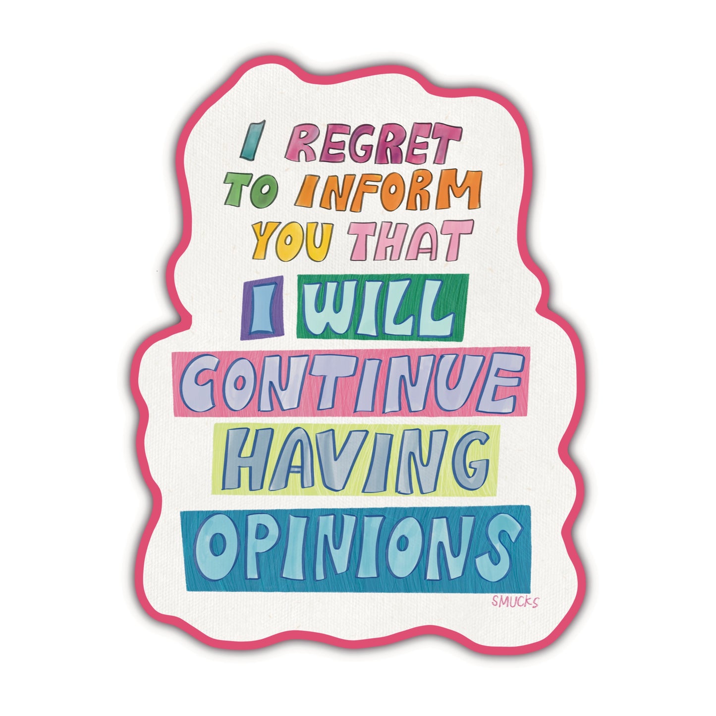 opinions sticker