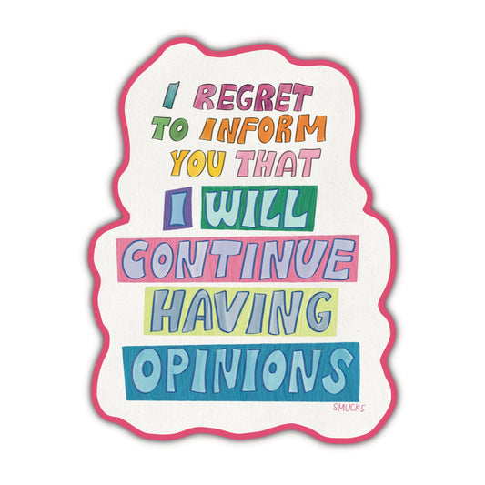 opinions sticker