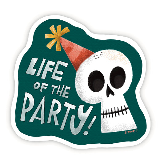 life of the party sticker