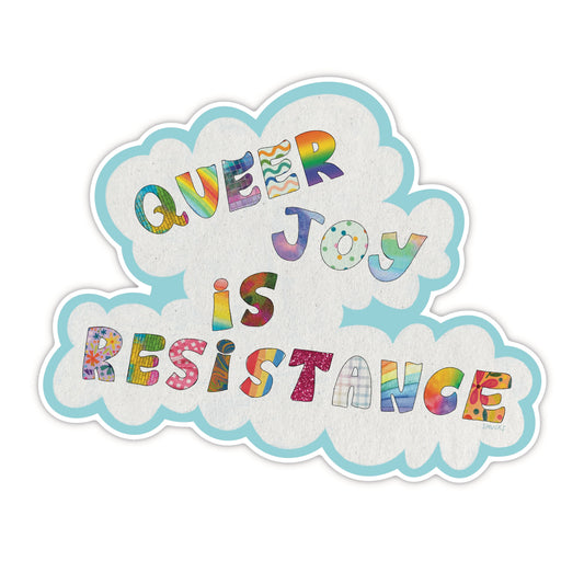 queer joy is resistance sticker
