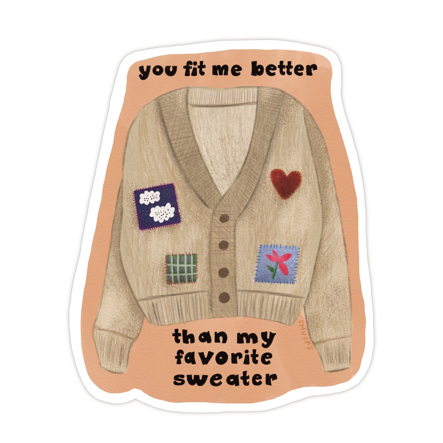 my favorite sweater sticker