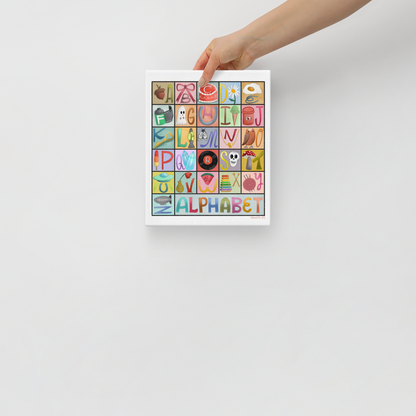 Alphabetical 8x10 Canvas Wall Art