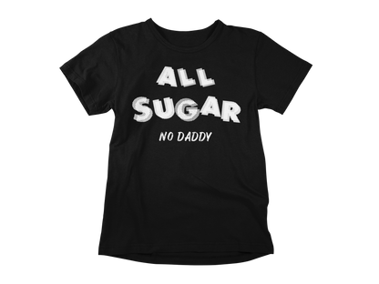 Funny Sugar Daddy All Sugar Unisex Tee, black punk tshirt