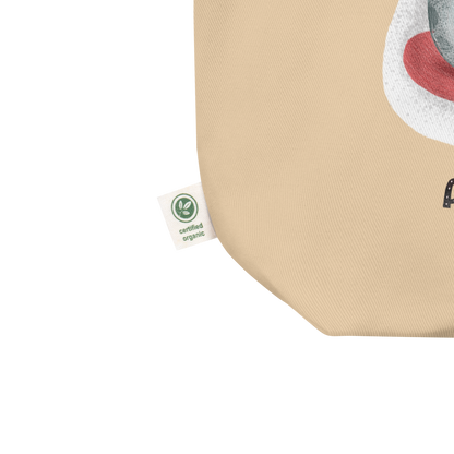 Sometimes Antisocial Always Anti-Fascist Organic Eco Tote Bag