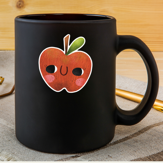 happy apple sticker