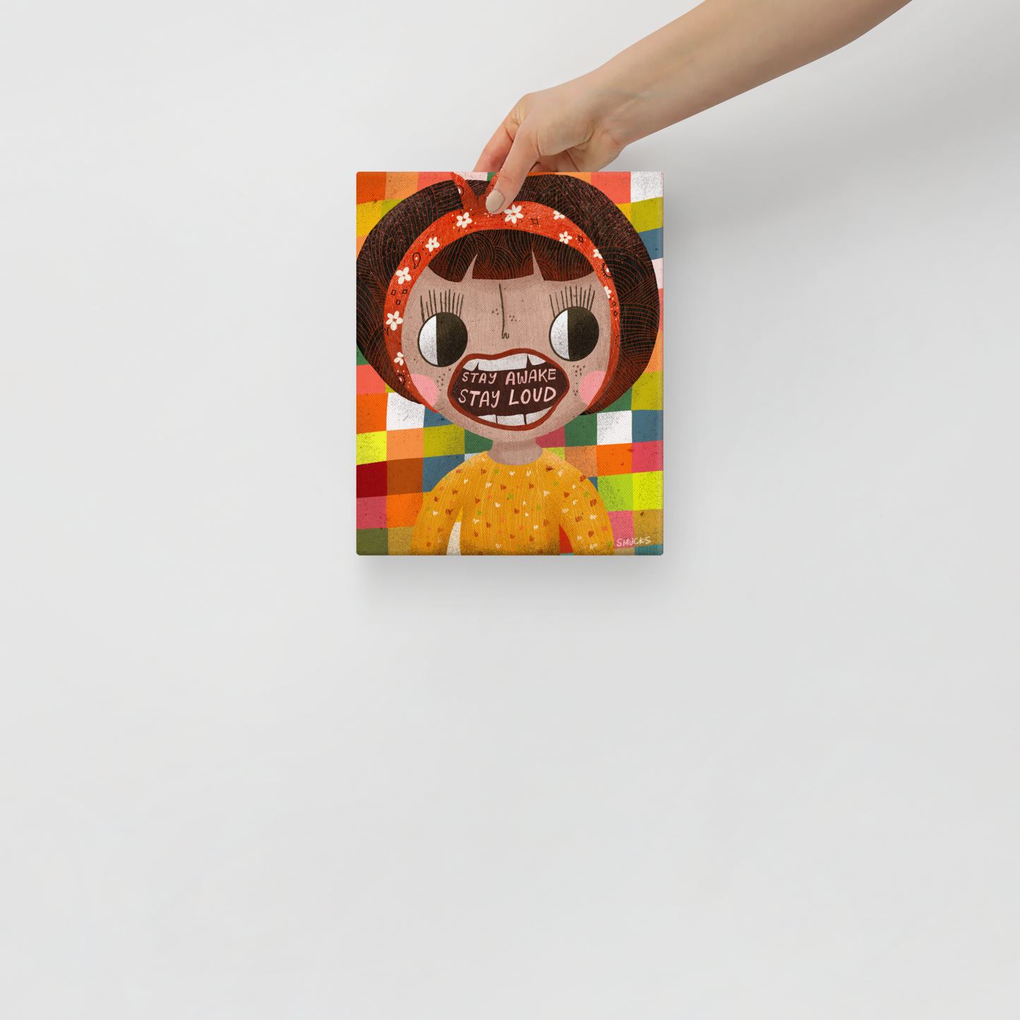 Stay Awake Stay Loud 8x10 Canvas Wall Art