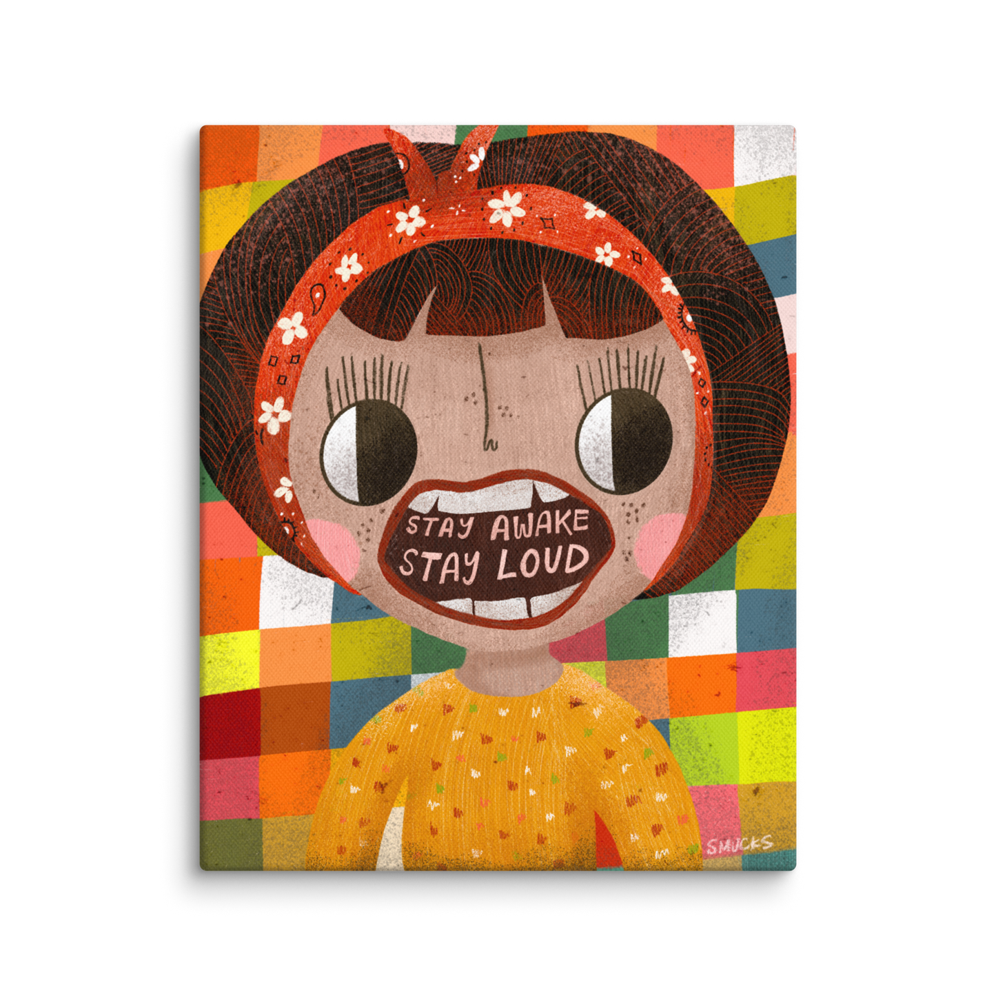 Stay Awake Stay Loud 8x10 Canvas Wall Art