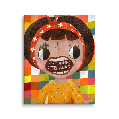 Stay Awake Stay Loud 8x10 Canvas Wall Art