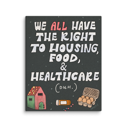 Basic Human Rights 8x10 Canvas Wall Art
