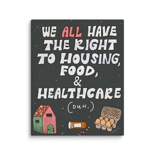 Basic Human Rights 8x10 Canvas Wall Art