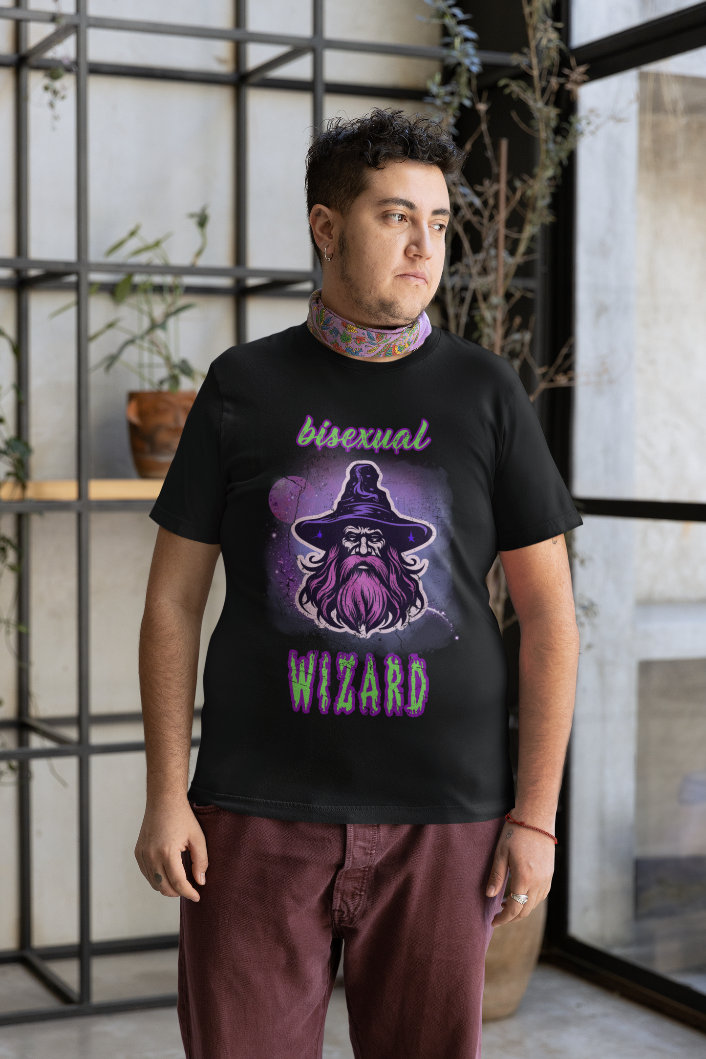 Bisexual Wizard Unisex Graphic Tee