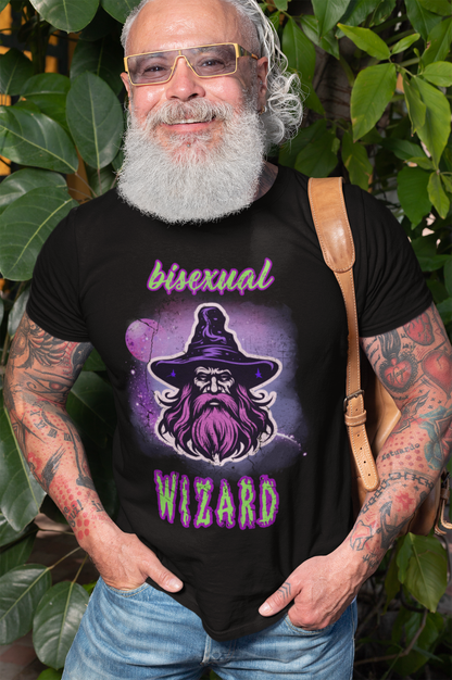 Bisexual Wizard Unisex Graphic Tee