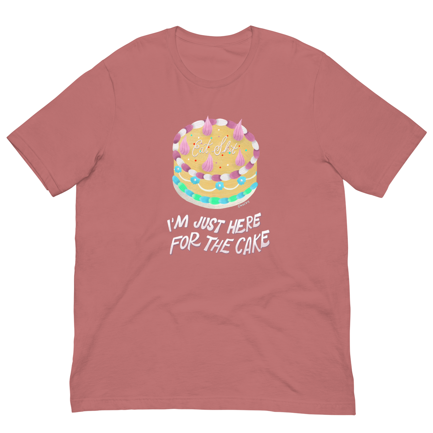I'm Just Here For The Cake Unisex Tee