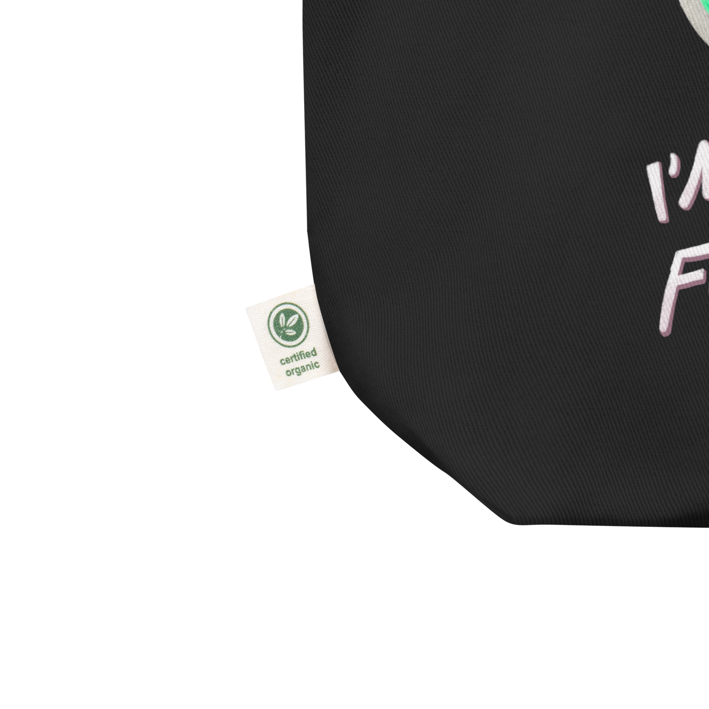 I'm Just Here For The Cake Organic Eco Tote Bag