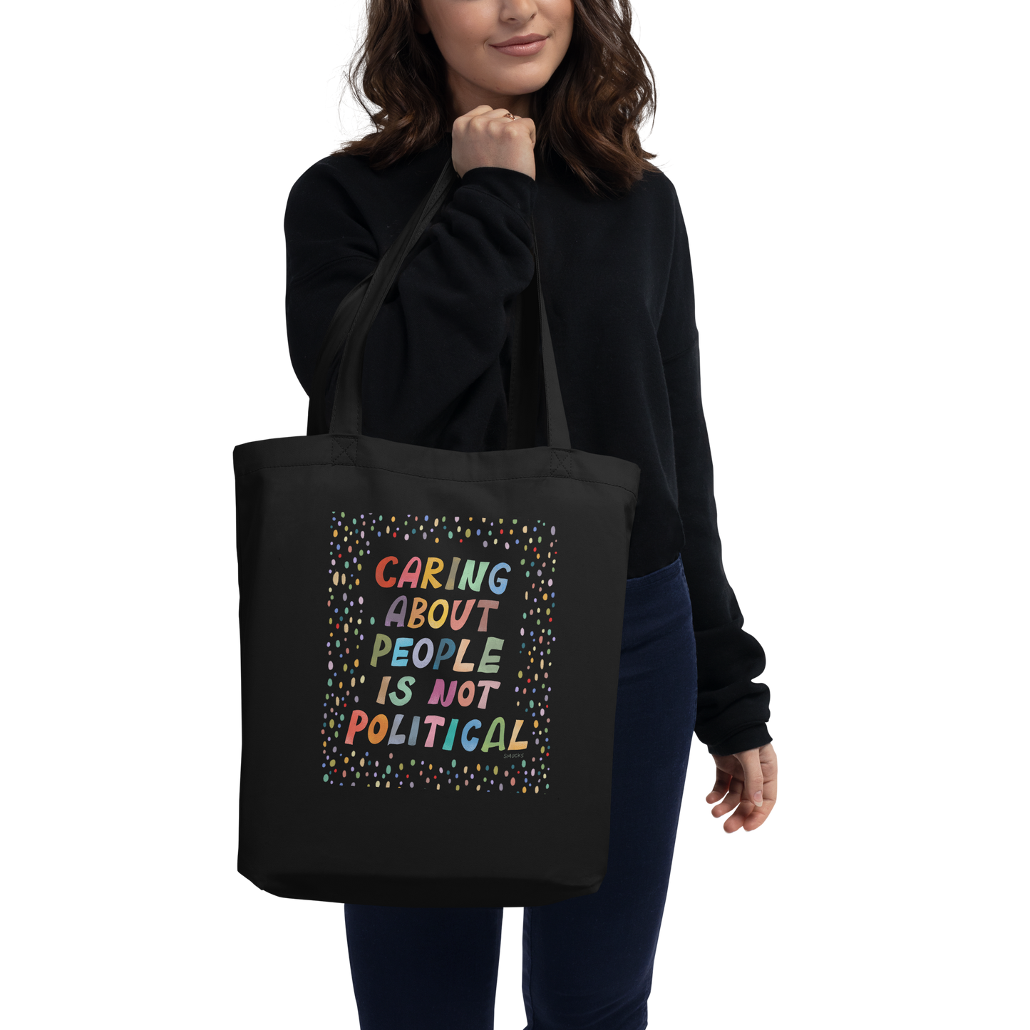 Caring About People Organic Eco Tote Bag