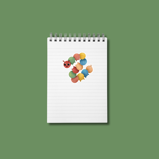 cute caterpillar sticker